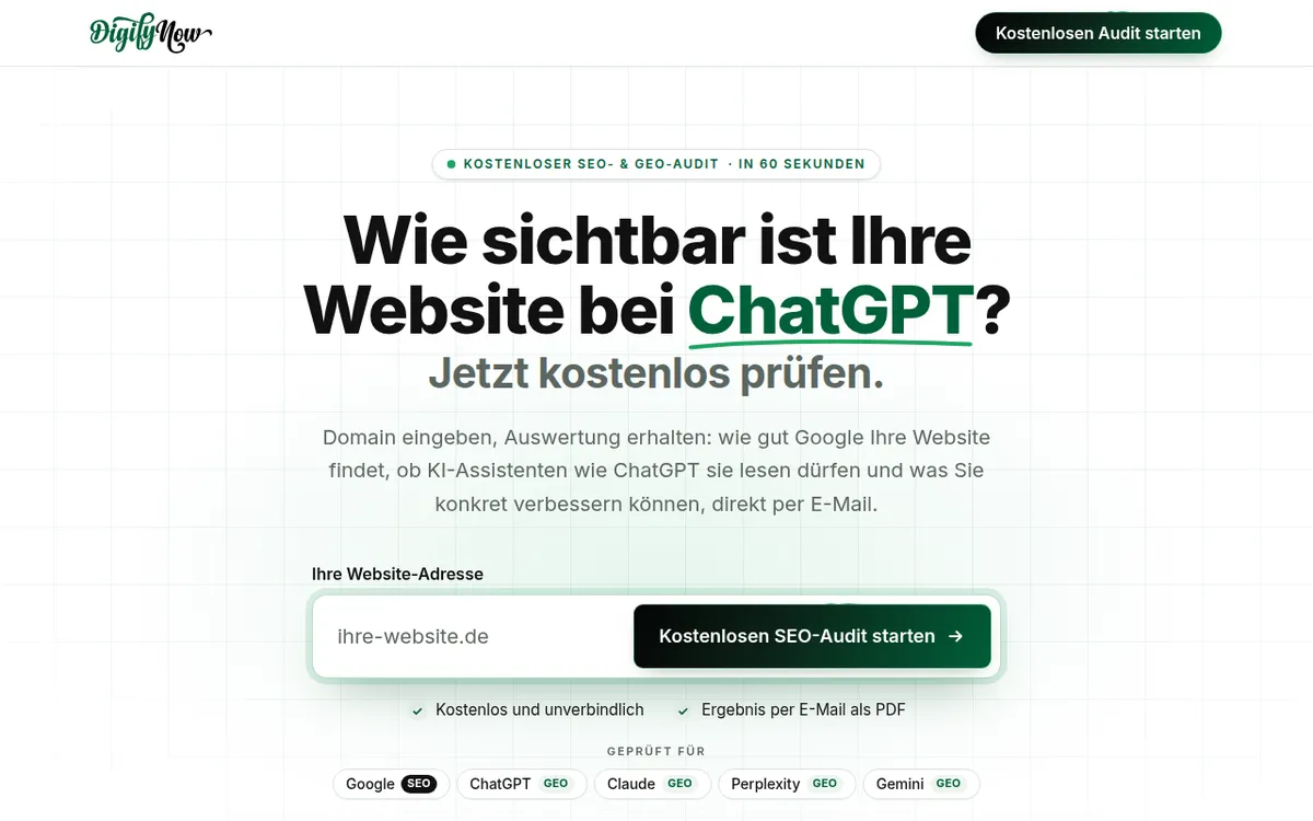 Vorschau der Website von SEO-Autopilot