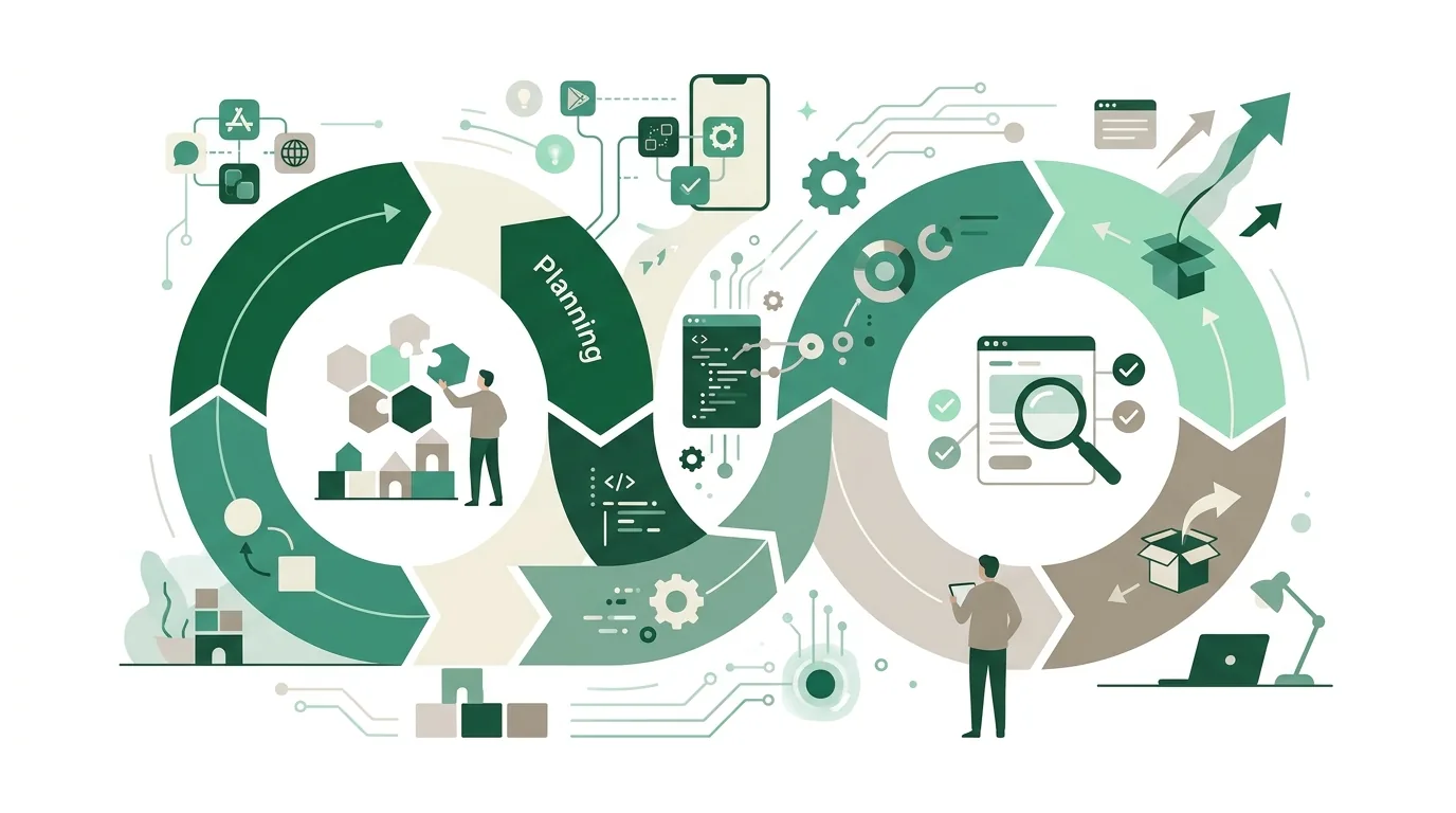 Illustration for the question “How does an agile development cycle actually work?”