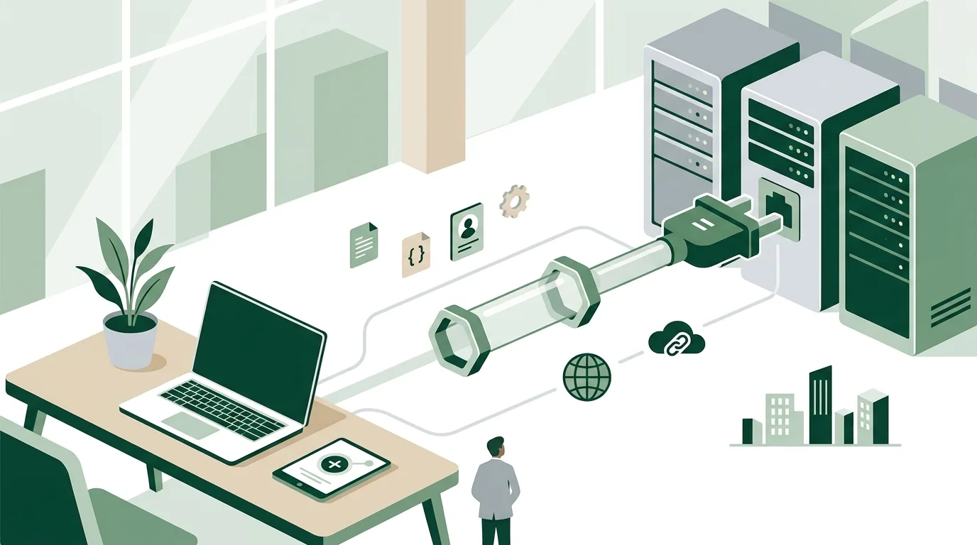 Illustration zum Abschnitt „Weg 1: Entfernten Server als Connector hinzufügen“