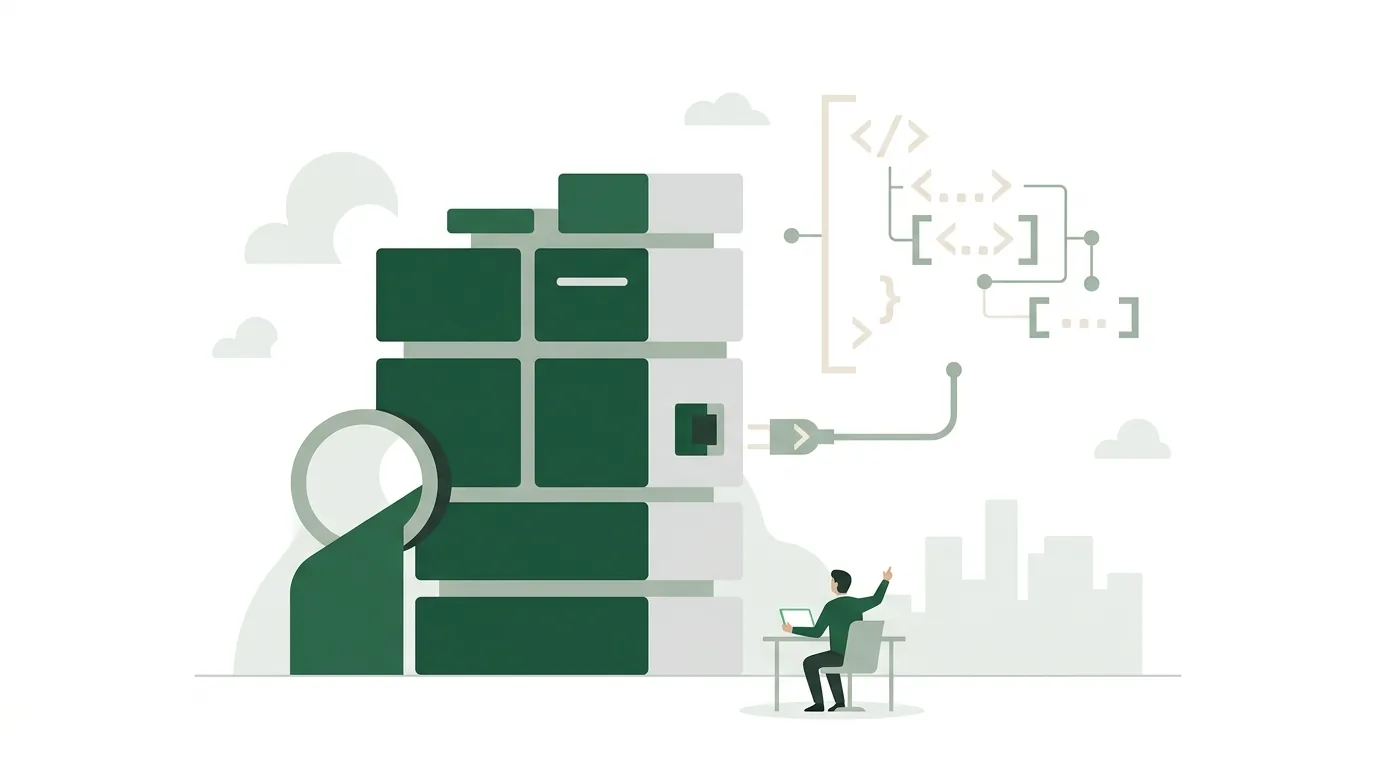 Illustration zum Abschnitt „Weg 3: Lokalen Server per JSON-Konfiguration einbinden“
