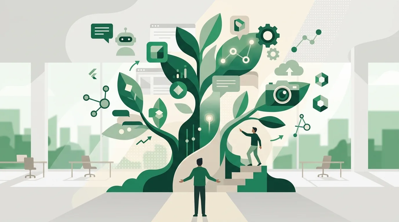 Illustration for the question “Which digitalization topics matter right now?”