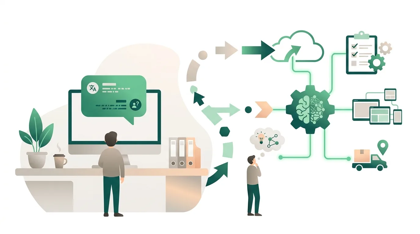 Illustration zur Frage „Was unterscheidet einen KI-Agenten von einem Chatbot?“
