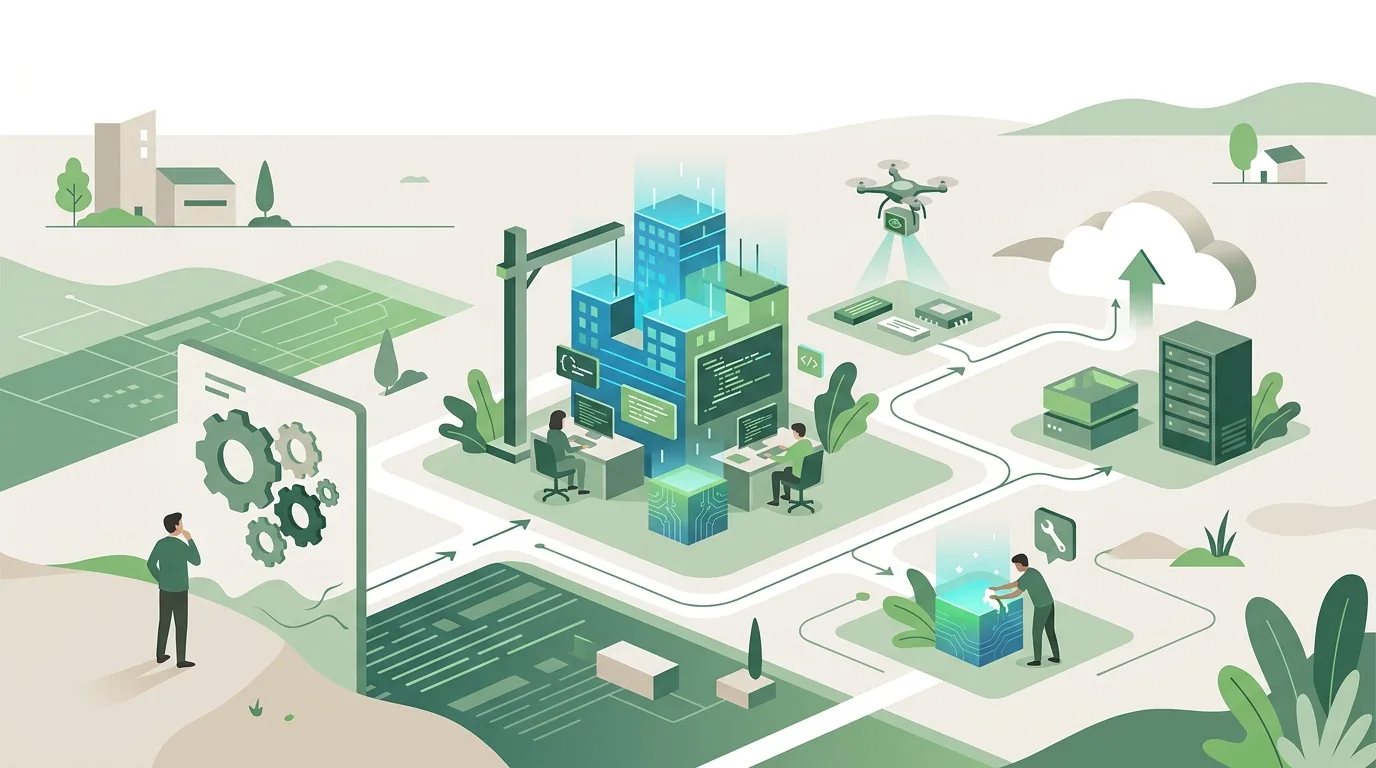 Illustration zur Frage „Was umfasst Softwareentwicklung, kurz erklärt?“