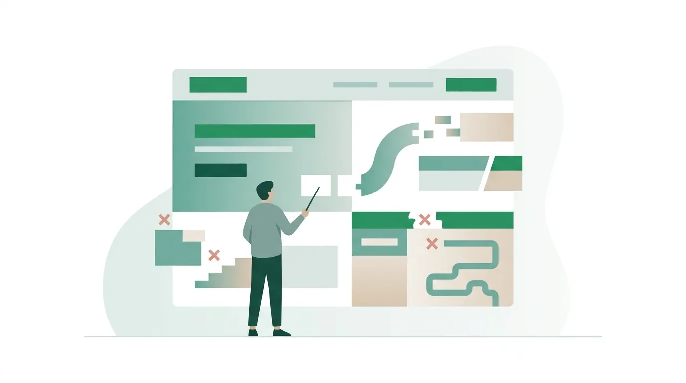 Illustration for the section “Common landing page optimization mistakes”