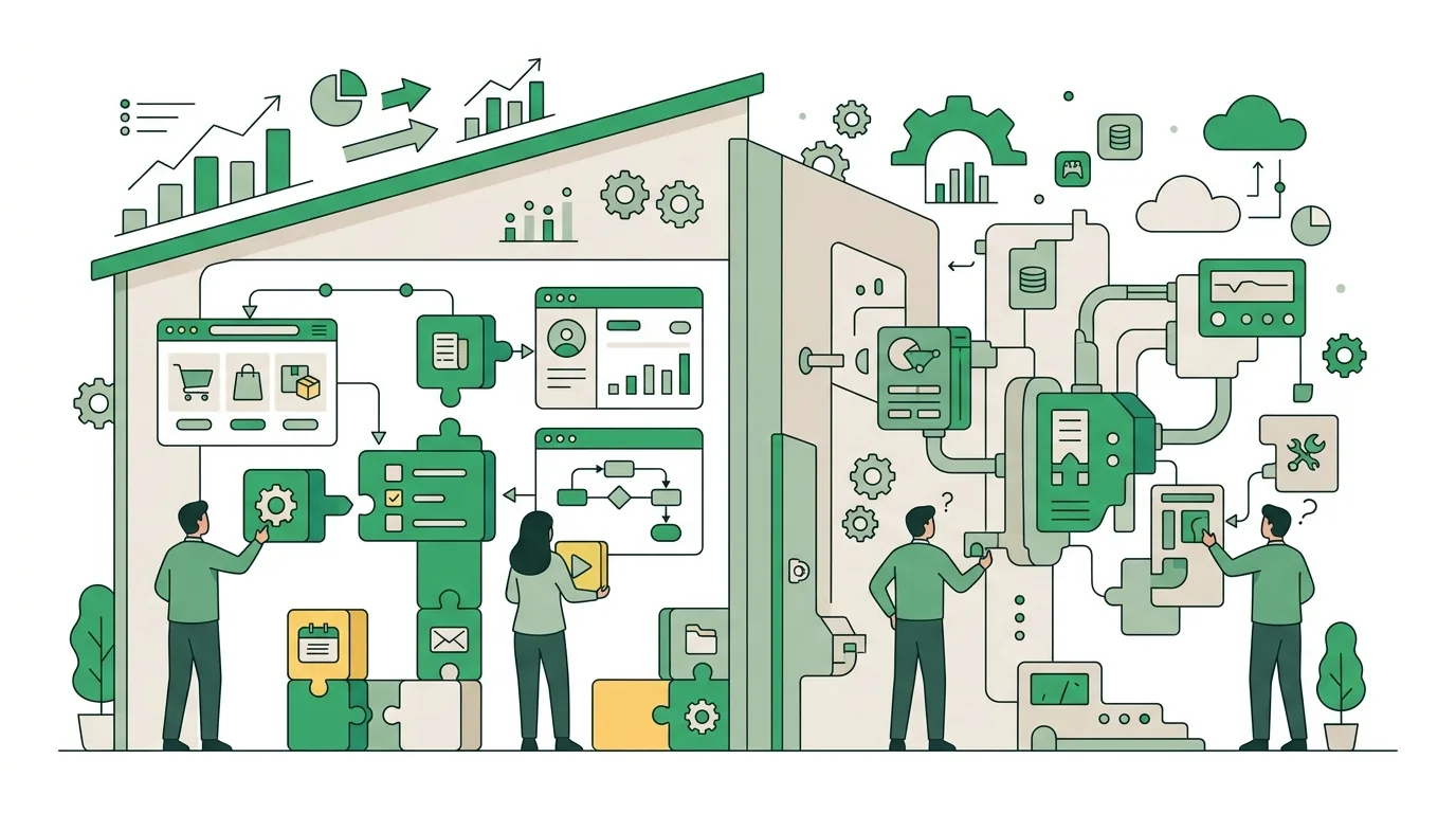 Illustration zur Frage „Was kann ein Low-Code-Tool und wo stößt es an Grenzen?“