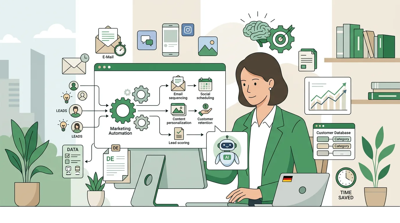 Illustration zur Frage „Was ist Marketing-Automatisierung?“