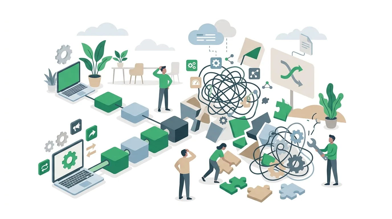 Illustration zur Frage „Woran scheitert Marketing-Automatisierung?“
