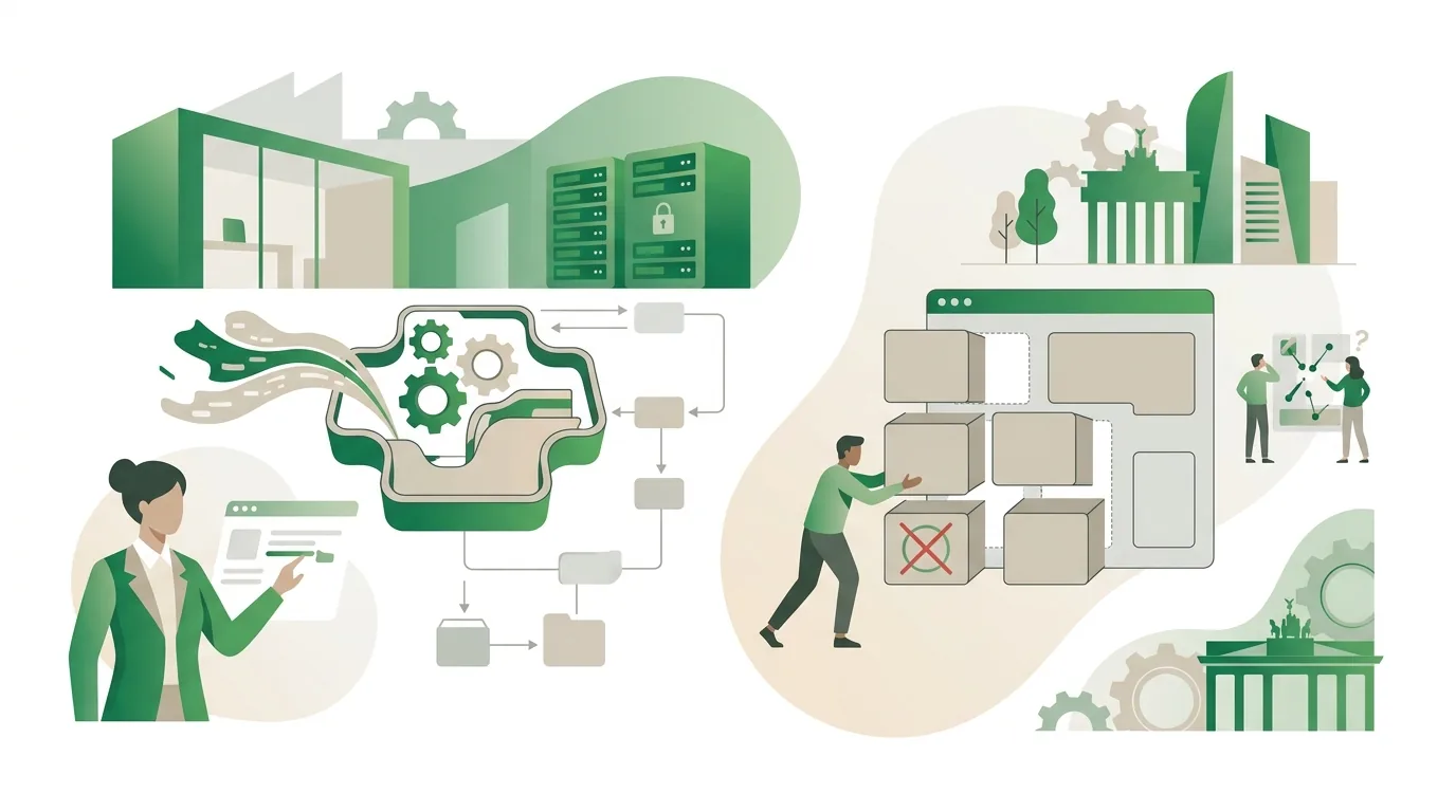 Illustration zur Frage „Was ist maßgeschneiderte Software – und wann lohnt sie sich nicht?“