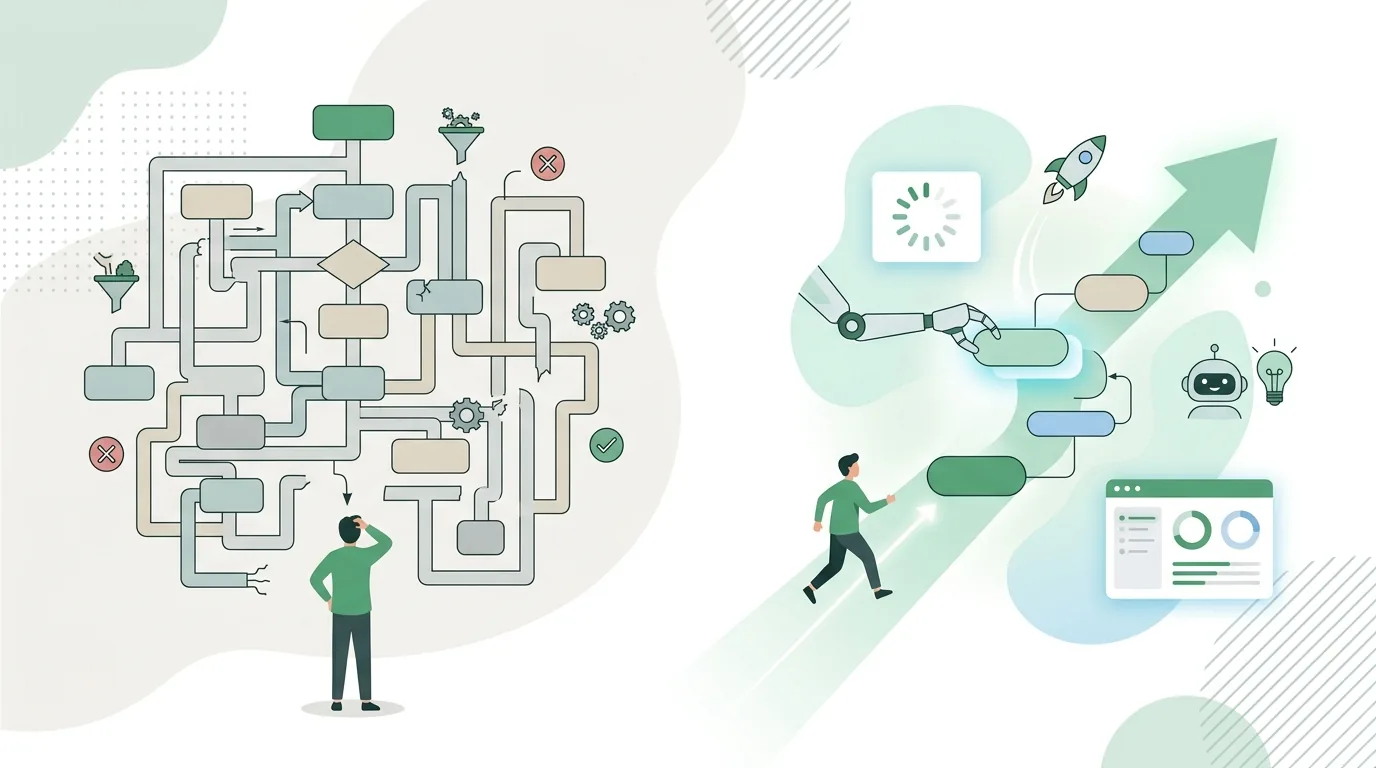 Illustration zur Frage „Wann bringt eine Prozesslandkarte nichts, und was kommt danach?“