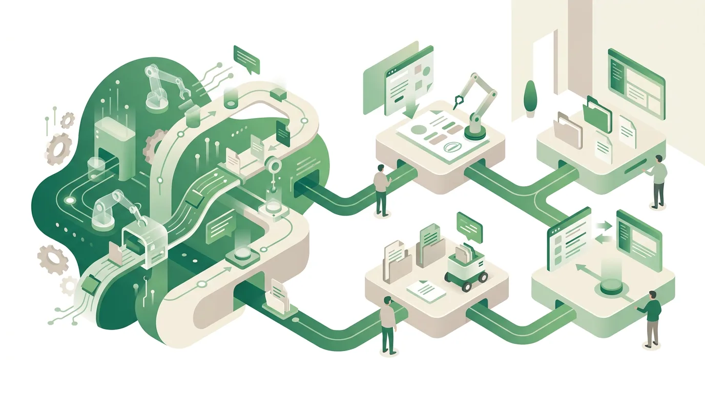 Illustration zur Frage „Was ist RPA und wie arbeitet ein Software-Roboter?“