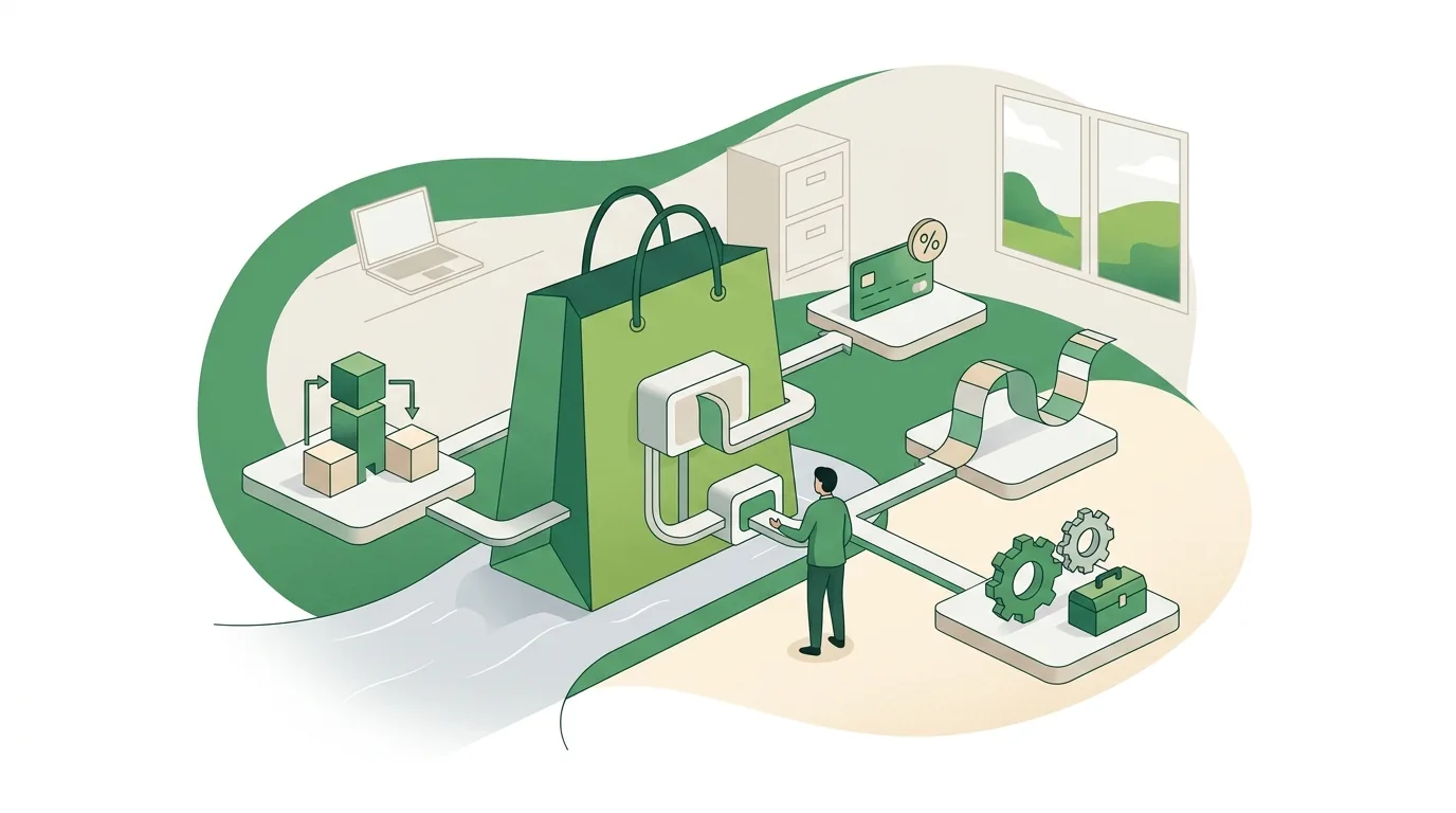 Illustration zur Frage „Welche Kosten kommen neben dem Shopify-Plan dazu?“