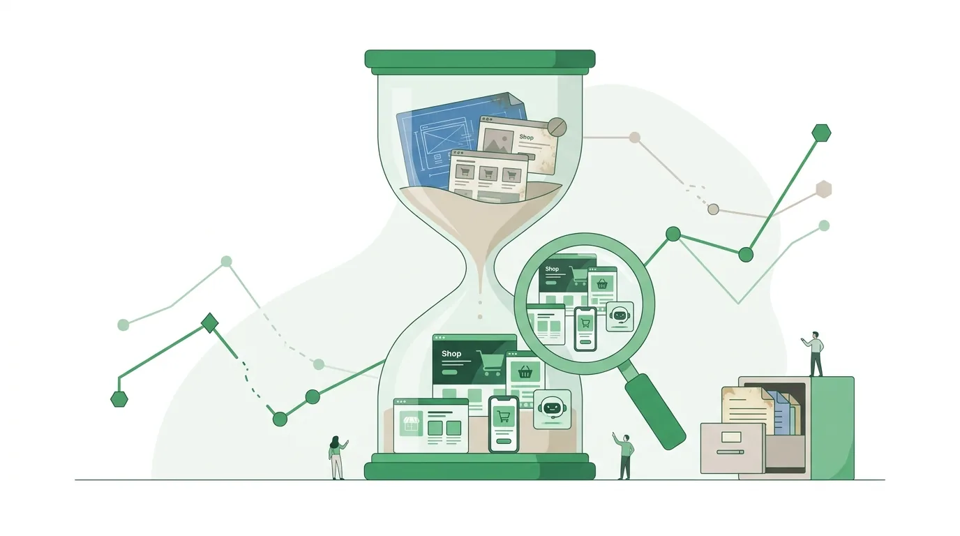 Illustration for the question “Ecommerce platform comparisons from 2017 to 2020: what still holds?”