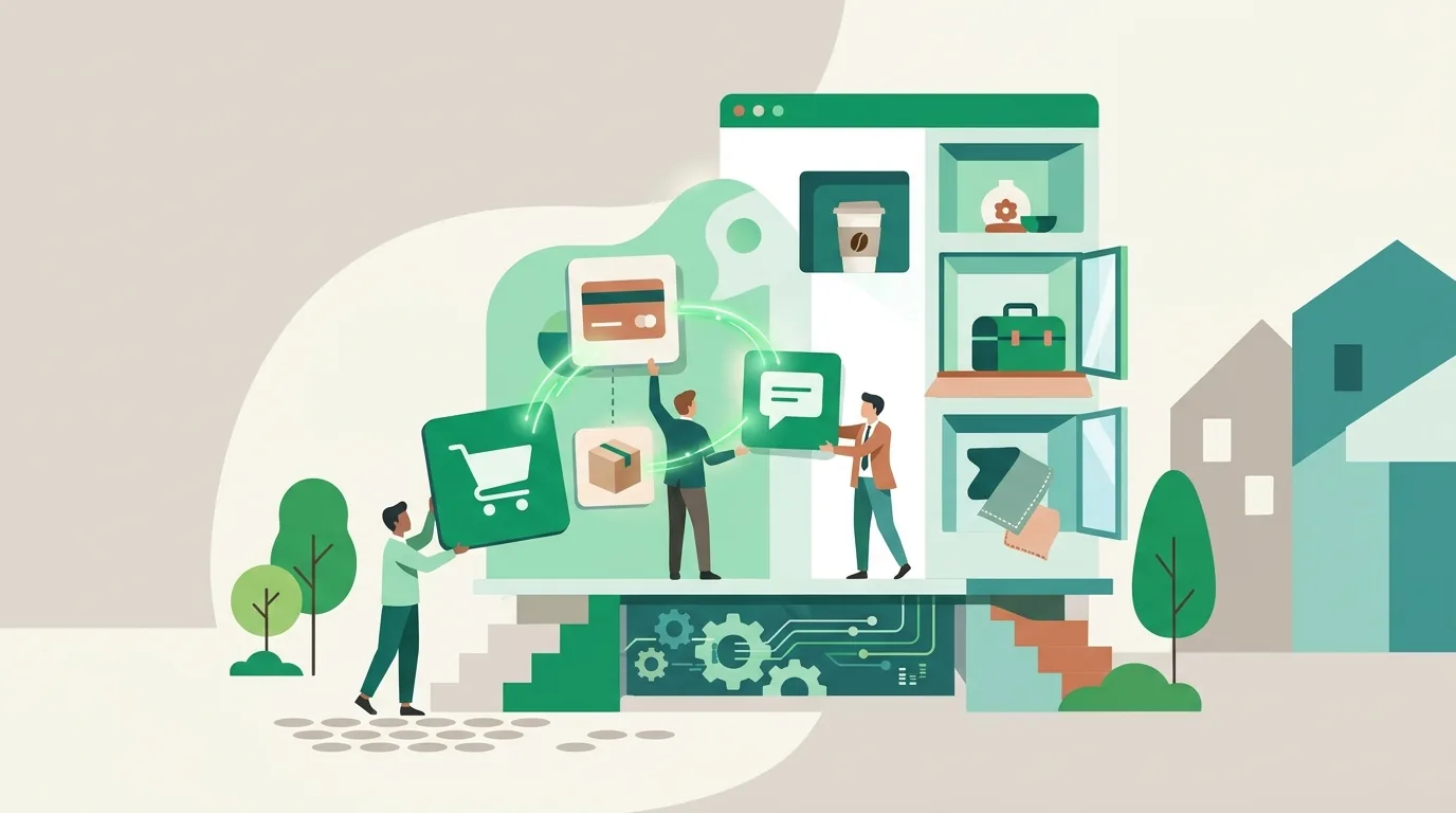 Illustration for the section “How DigifyNow builds online stores”