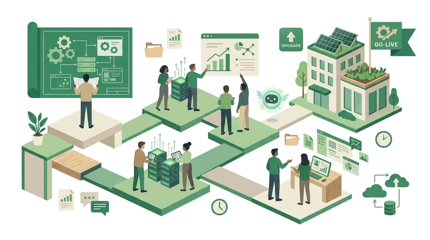 Illustration zur Frage „Was gehört zu einer Software-Einführung?“