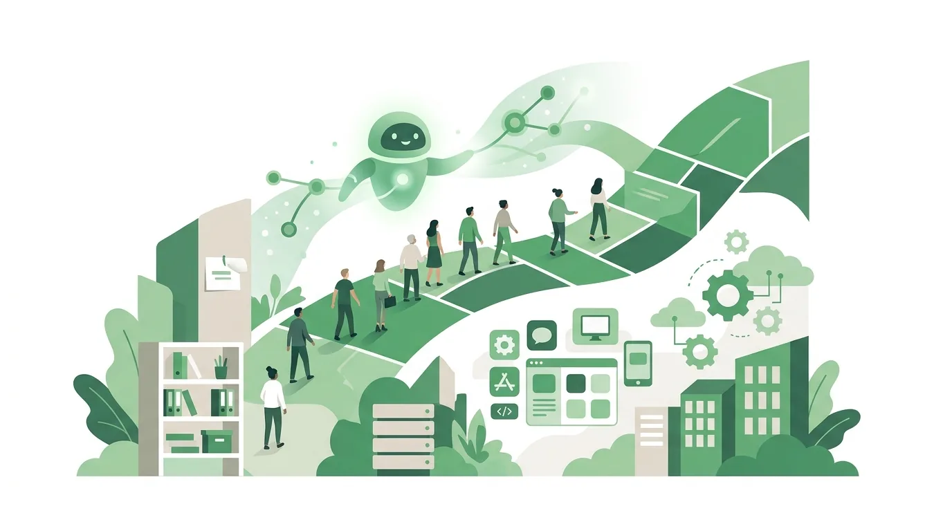 Illustration zum Abschnitt „Wie DigifyNow eine Einführung begleitet“