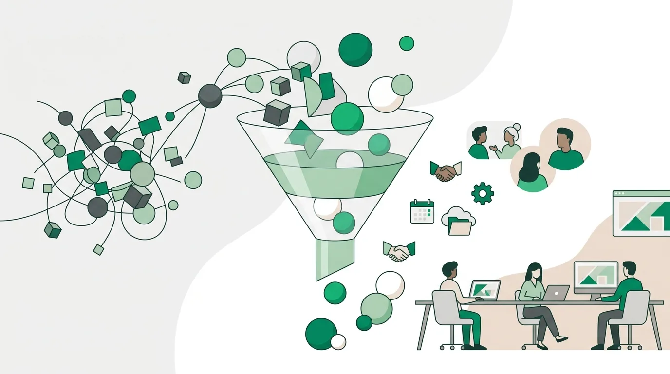 Illustration zum Abschnitt „Was ist CRM? Die Definition ohne Fachchinesisch“