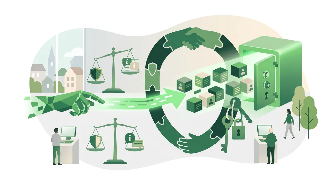 Illustration zur Frage „Was gilt für Kundendaten im CRM rechtlich?“