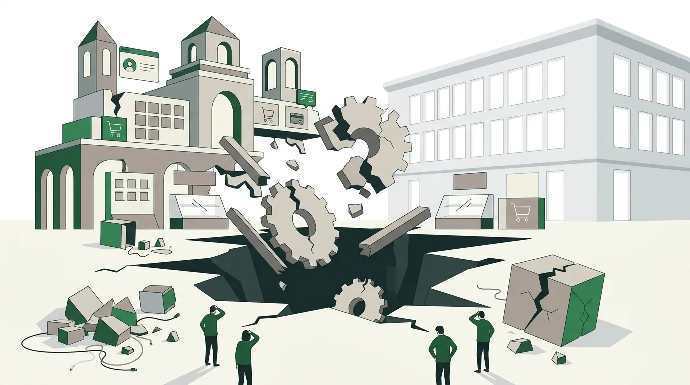 Illustration for the section “Why online store projects typically fail”
